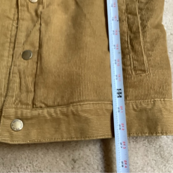 Corduroy Sherpa lined trucker jacket. Brooklyn Clothe MFG Co.  Large - Picture 4 of 7
